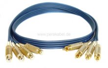 Cinch Kabel Verlängerung  4xStecker/4xBuchse