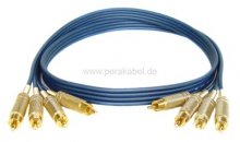 4 RCA-Stecker metall auf 4 RCA-Stecker metall