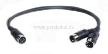 DIN-STECKER auf 2 DIN-STECKER plastik ( 4 ; 5 und 2 belegt )