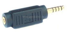 Miniklinkenbuchse 2,5mm 4 polig auf Klinkenstecker 4,4mm 5 polig