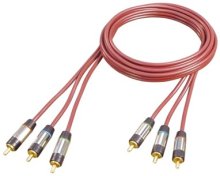 Cinchkabel (RGB) - 3xStecker/3xStecker vergoldete Kontakte