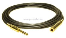 Klinkenstecker 6,3mm stereo verg. auf Klinkenbuchse 6,3mm stereo verg. (DAP MC-216)