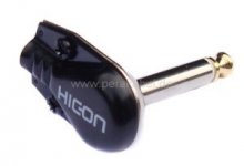 Patchkabel-Winkelklinkenstecker 6,3mm mono gewinkelt ( Hicon )  "professional"