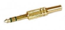 Preview: Klinkenstecker 6,3mm stereo vergoldet auf Klinkenstecker 6,3mm mono vergoldet DAP LC-126