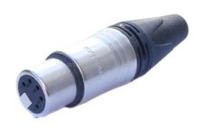 Preview: Mini XLR-Stecker 5 polig auf XLR-Buchse 5 polig
