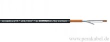 Stereokabel SC-Cicada SO-D14 2x0,14qmm-Klinken verg. Kontakte 3,5mm 3pol gewinkelt Neutrik