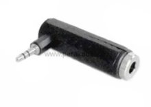 Klinkenbuchse 6,3mm stereo auf Miniklinkenstecker 3,5mm stereo  gewinkelt