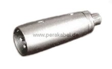 XLR-Stecker 3pol auf RCA-Buchse