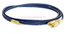 Klinkenstecker 3,5mm stereo vergoldet auf 2 x RCA-Stecker vergoldet  (Kabel 8x4 DAP AV-48 )