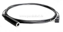 Klinkenstecker 3,5mm mono gewinkelt auf Klinkenbuchse 6,3mm mono