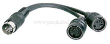 DIN-STECKER auf 2 x DIN-BUCHSEN (standard)