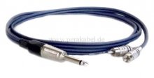 Klinkenstecker 6,3mm mono auf 2 x RCA-Stecker (Kabel: 8x4 DAP AV-48)
