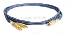 Y-Kabel ( Kabel: 8 x 4 ) RCA-Stecker auf 2 x RCA-Stecker VERGOLDET