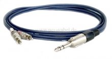 Klinkenstecker 6,3mm stereo auf 2 x RCA-Stecker ( Kabel: 8 x 4 DAP AV-48 )