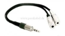 Miniklinkenstecker 3,5mm auf 1xMinikl.buchse 2,5mm und 1xMinikl.buchse 3,5mm (stereo) Splitt 0,2m