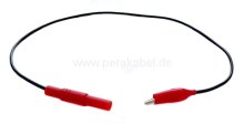 Bananenstecker 4mm Isoliert auf Krokodilklemme
