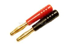Miniatur-Bananenstecker 2mm auf Miniatur-Bananenstecker 2mm (Feder)