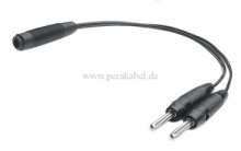 Bananenbuchse 4mm auf 2x Bananenstecker 4mm