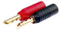 RCA (Cinch)-Stecker verg. auf 2 x Bananenhohlstecker 4mm verg. (DAP AV-48)