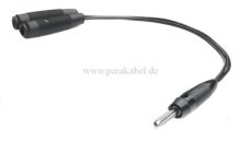 Bananenstecker 4mm auf 2x Bananenbuchse 4mm