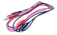 Prüf/Messleitung-Bananenstecker 4mm auf Krokodilklemme