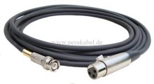 BNC-Stecker  auf  XLR-Buchse ( Kabel 75 Ohm )
