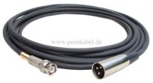 BNC-Stecker  auf  XLR-Stecker ( Kabel 75 Ohm )