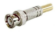 BNC-Stecker  auf  RCA-Stecker (metall-Knickschutzfeder) Kabel 75 Ohm