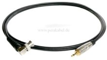 BNC-Stecker 90° 50 Ohm auf Klinkenstecker 3,5mm mono ( Koaxialkabel )