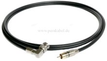 BNC-Stecker 90° 75 Ohm auf RCA-Stecker ( Koaxialkabel )