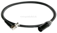 BNC-Stecker 90° 50 Ohm auf XLR-Stecker ( Koaxialkabel )