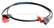 RCA(Cinch)-Kabel 6x3-2xStecker/2xStecker gewinkelt