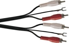 2 RCA-Stecker auf 2 RCA-Stecker (mit Remote-Kabel) 1,2m
