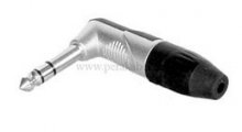 Klinkenstecker 6,3mm stereo gewinkelt auf 2 x RCA-Stecker ( Kabel: 8 x 4 )