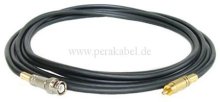 BNC-Stecker  auf  RCA-Stecker (metall-Knickschutzfeder) Kabel 75 Ohm