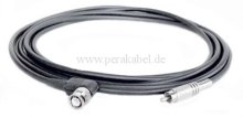 BNC-Stecker gewinkelt auf RCA-Stecker ( Koaxialkabel 75 Ohm )
