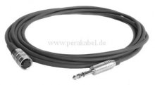 Klinkenstecker 6,3mm stereo auf DIN-Buchse 3polig mit Schraubverschluss ( DAP MC-216 )