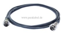 DIN-Kabel Stecker 5polig 180° Renkverschluß ( Innenleiter 4x 0,14qmm )