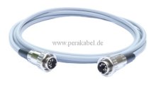 DIN-Stecker 6 polig auf DIN-Stecker 6 polig - Renkverschluß ( Kabel 6x 0,25 qmm )