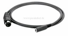 DIN-Stecker (1+4 bel.) auf  Miniklinkenbuchse 3,5mm stereo
