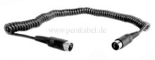 Spiralkabel 3m - DIN-Stecker 5polig