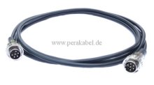 DIN-Kabel Stecker 6polig Renkverschluß ( Innenleiter 4x 0,14qmm )
