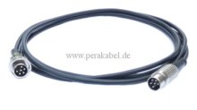 DIN-Kabel Stecker 6polig Renkverschluß auf DIN-Stecker 6polig ( Innenleiter 6x 0,14qmm )