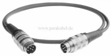 DIN-Stecker 6polig Schraubverschluss auf DIN-Stecker 6polig Schraubverschluss