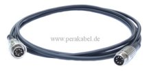 DIN-Stecker 7 polig Renkverschluß auf  DIN-Stecker 7 polig ( Kabel 7x 0,14 qmm )
