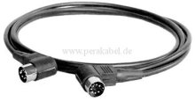 DIN-Kabel - Stecker 7 polig  Gewinkelt (Schirm an Pin 2)