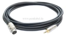 DIN-Stecker 7polig Schraubverschluss auf Klinkenstecker 3,5mm stereo