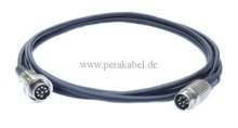 DIN-Stecker 8 polig 270° Renkverschluß aud DIN-Stecker 8 polig 270° ( Kabel 8 x 0,14 qmm )