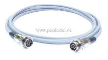 DIN-Stecker 8 polig Renkverschluß ( Kabel 8x 0,14 qmm gefl. Schirm )