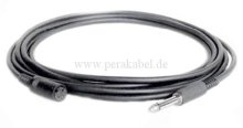 Klinkenstecker 6,3mm mono auf DIN-Buchse 3pol (Tip an 1+ 3;Masse an 2)